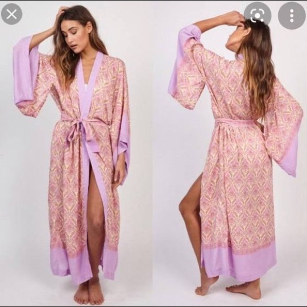 Spell & The Gypsy Collective Quartz Jewel Kimono Soleil Blue Exclusive!